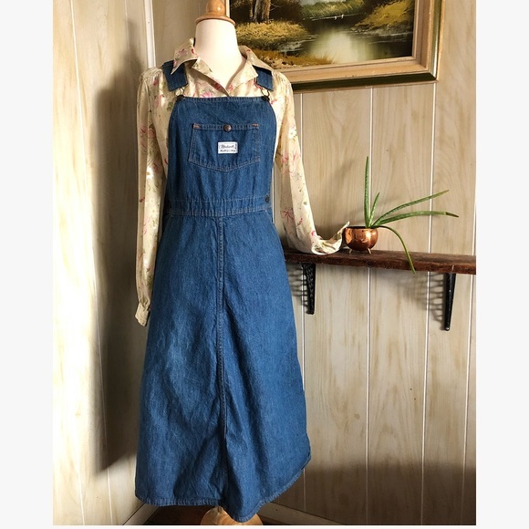 Madewell Dresses & Skirts - 1970’s Madewell Denim Jumper Dress